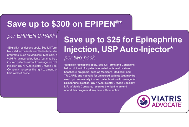 EPIPEN® (epinephrine injection, USP) AutoInjectors Savings Card